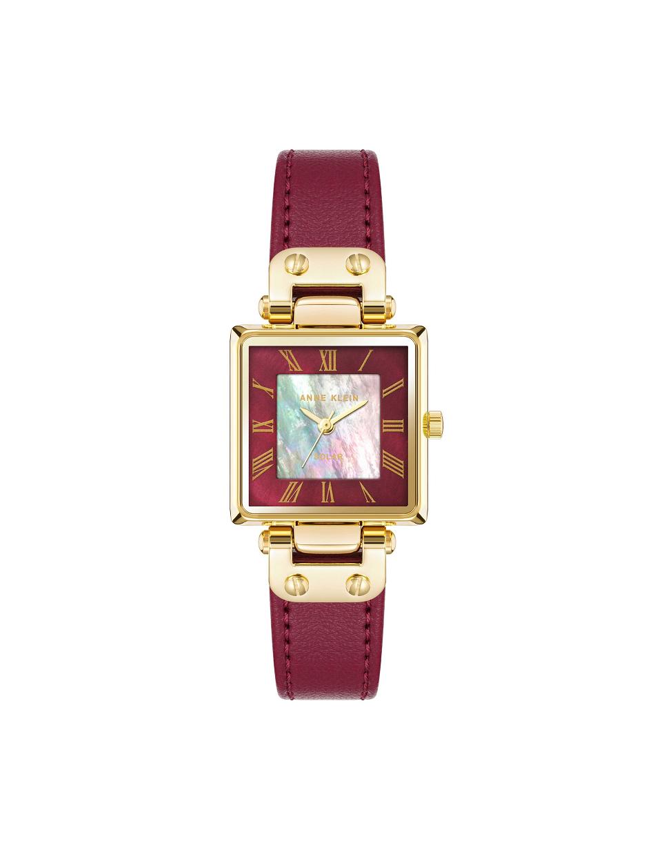 Considéré Anne Klein Solar Square Cuir Brides Watch   | HQP-3492347